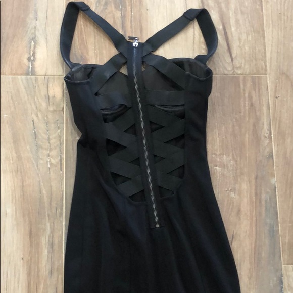 Black Strappy Dress - Picture 3 of 5